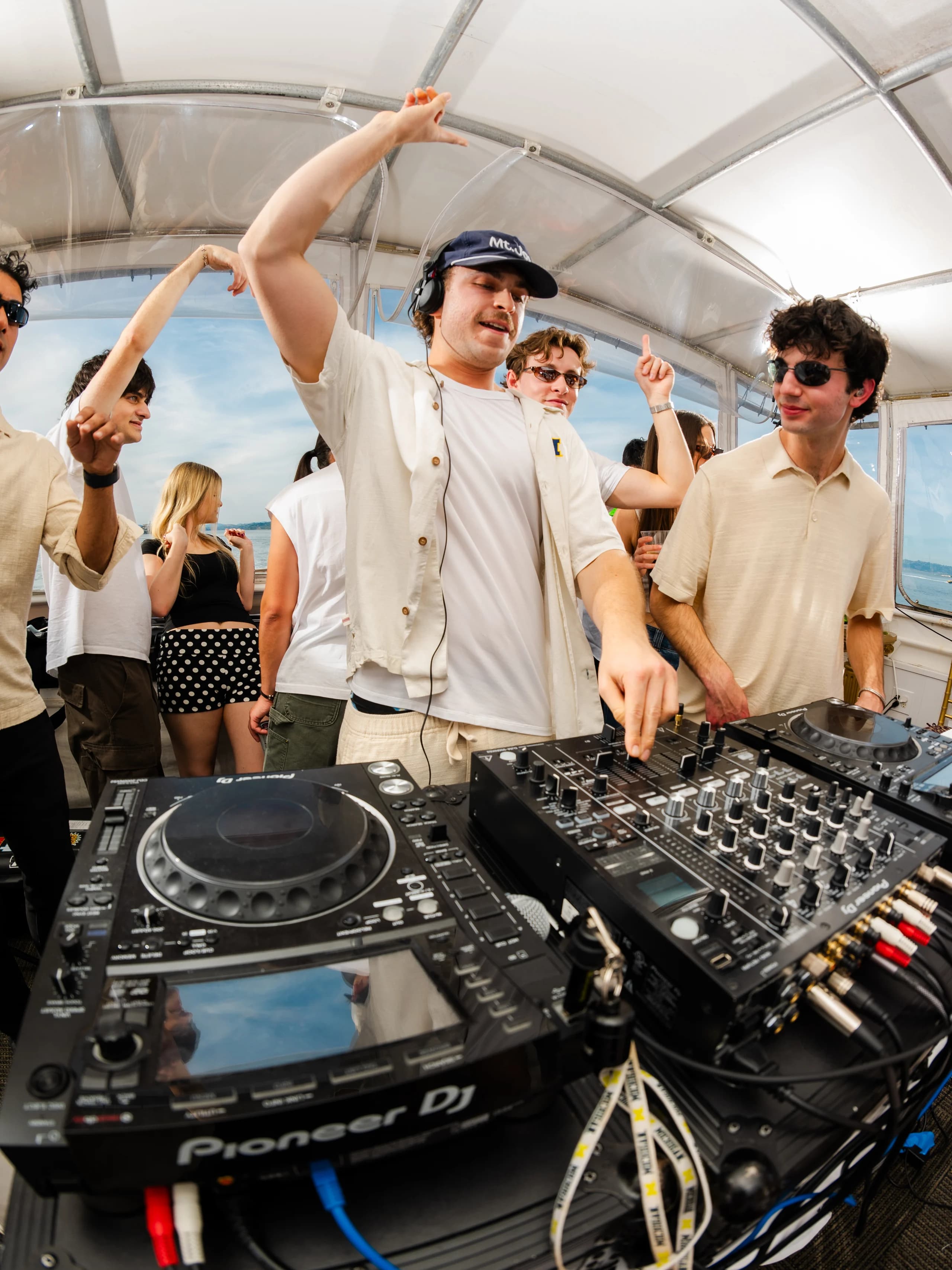 Mid-event shot of guests at the LUPFR Boiler Boat 003 event.