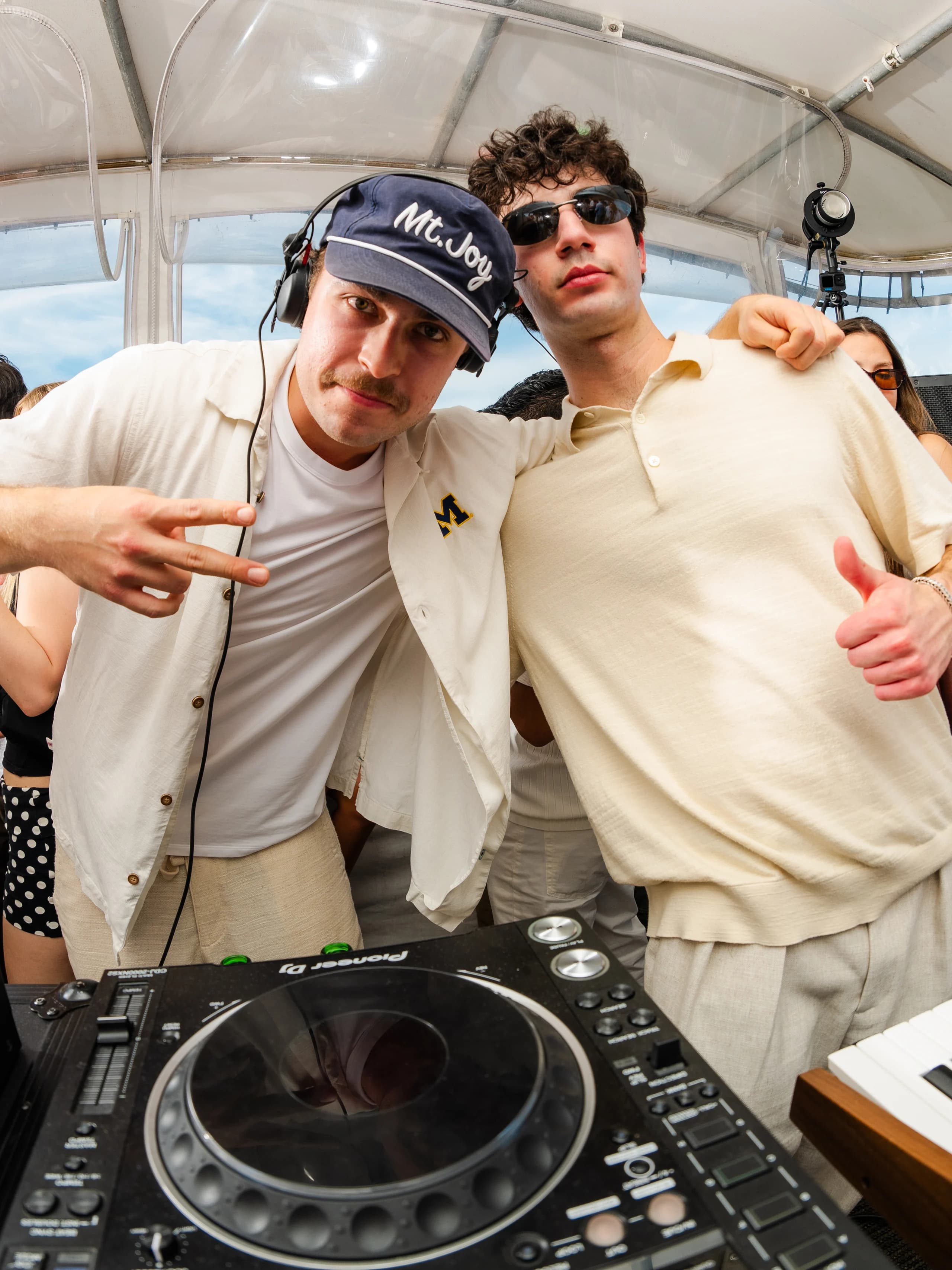 Night-time view from the deck of LUPFR Boiler Boat 003.