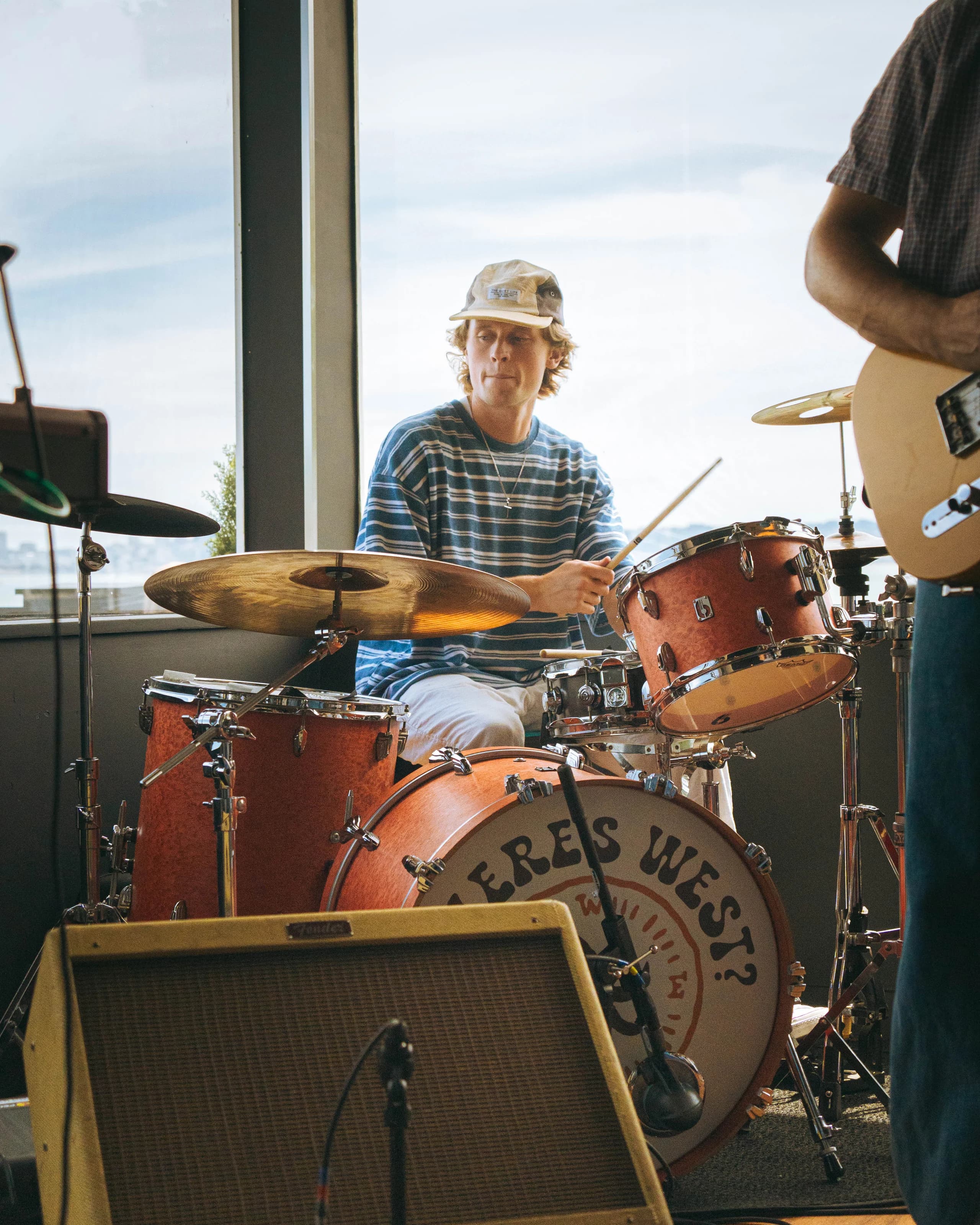 LUPFR Where's West? 004 — Exit light, enter groove—LUPFR tag on the night. Bay Area event photography.