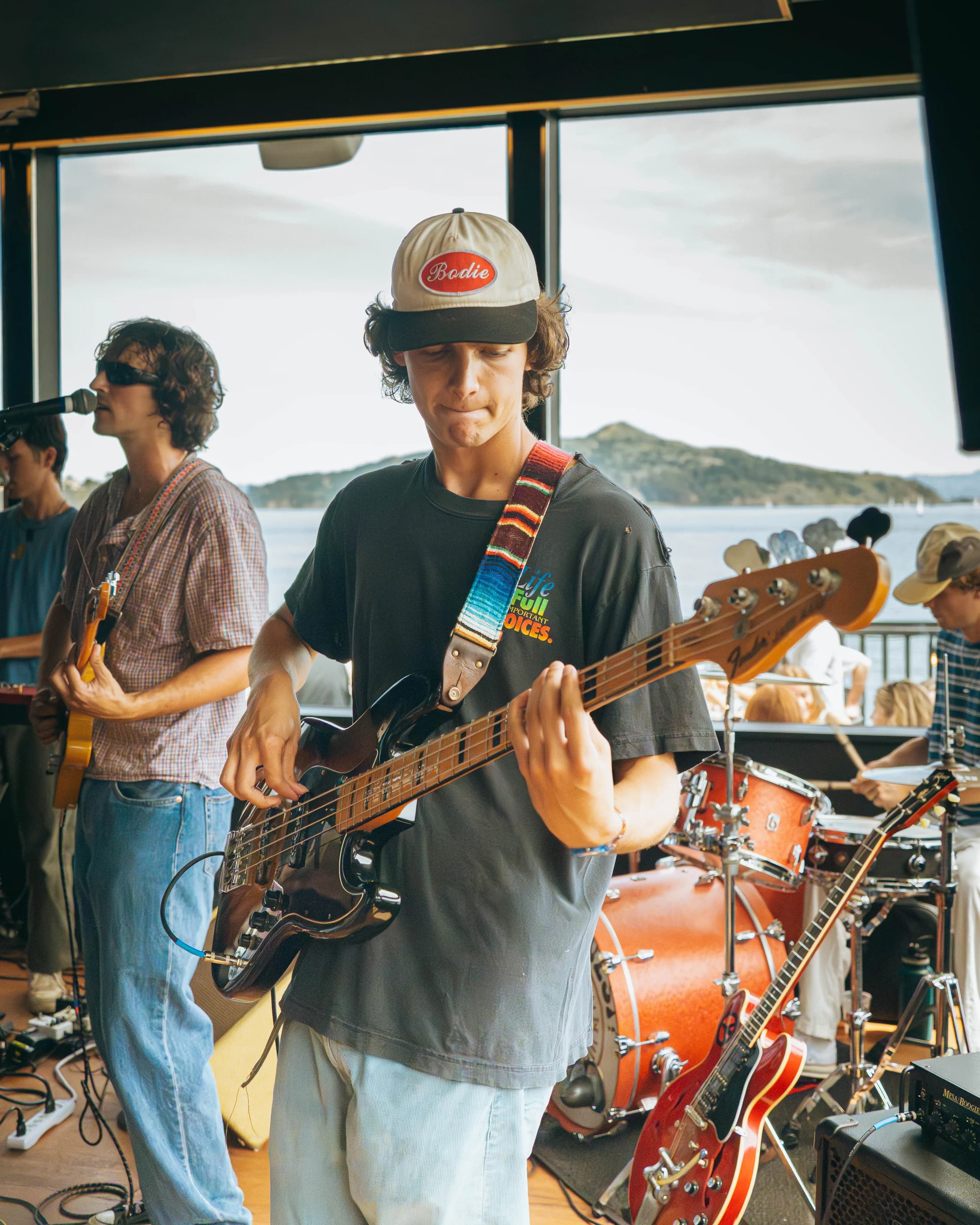 LUPFR Where's West? 004 — Sausalito after dark—no wrong doors. Bay Area event photography.